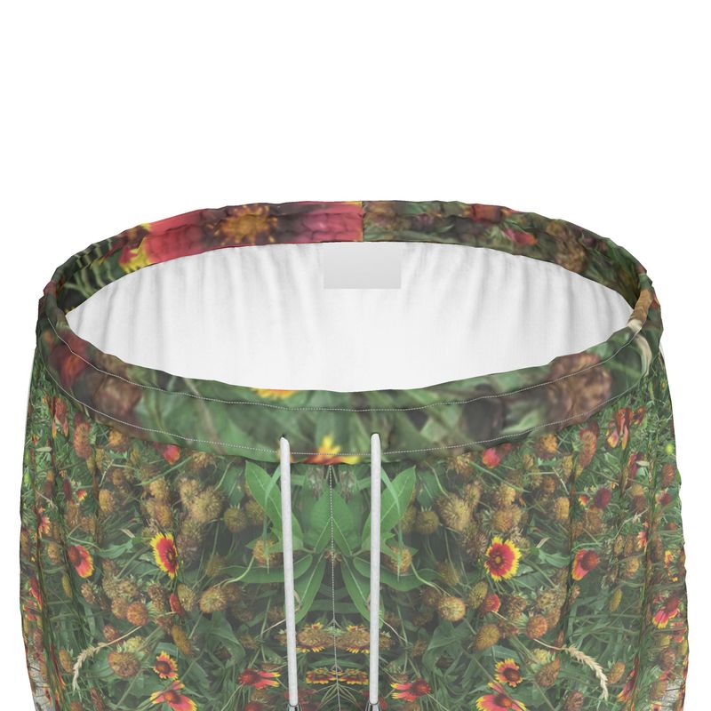Red orange Flower Garden Womens Running Shorts