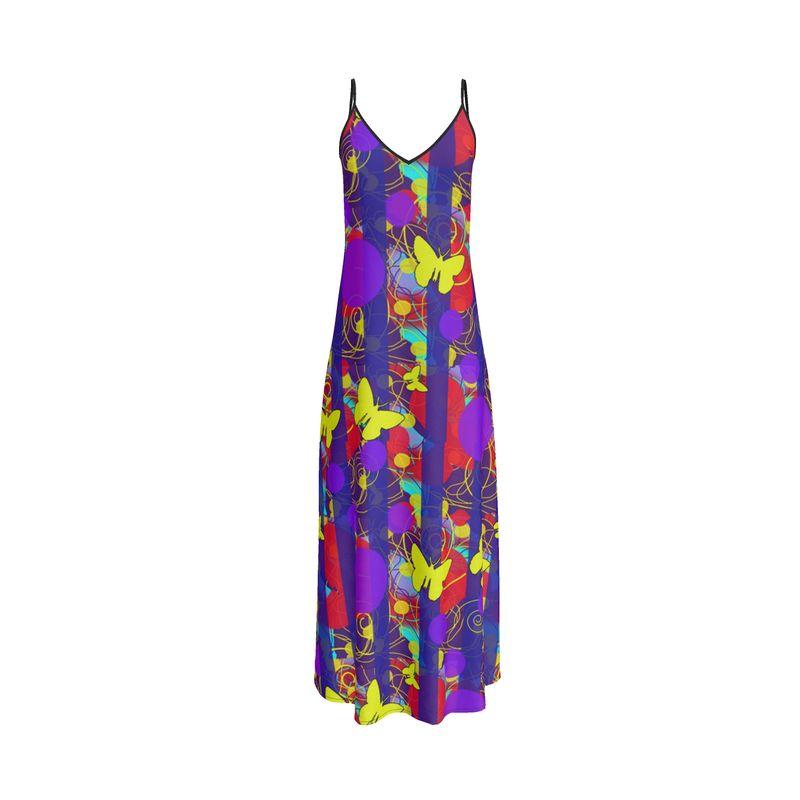 Happy Spring pattern Slip Dress
