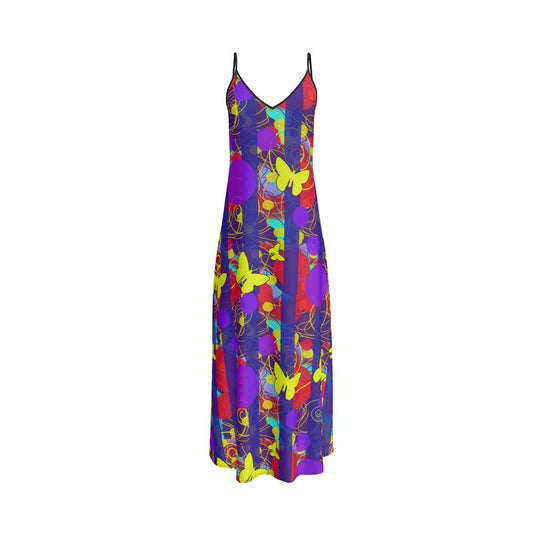 Happy Spring pattern Slip Dress