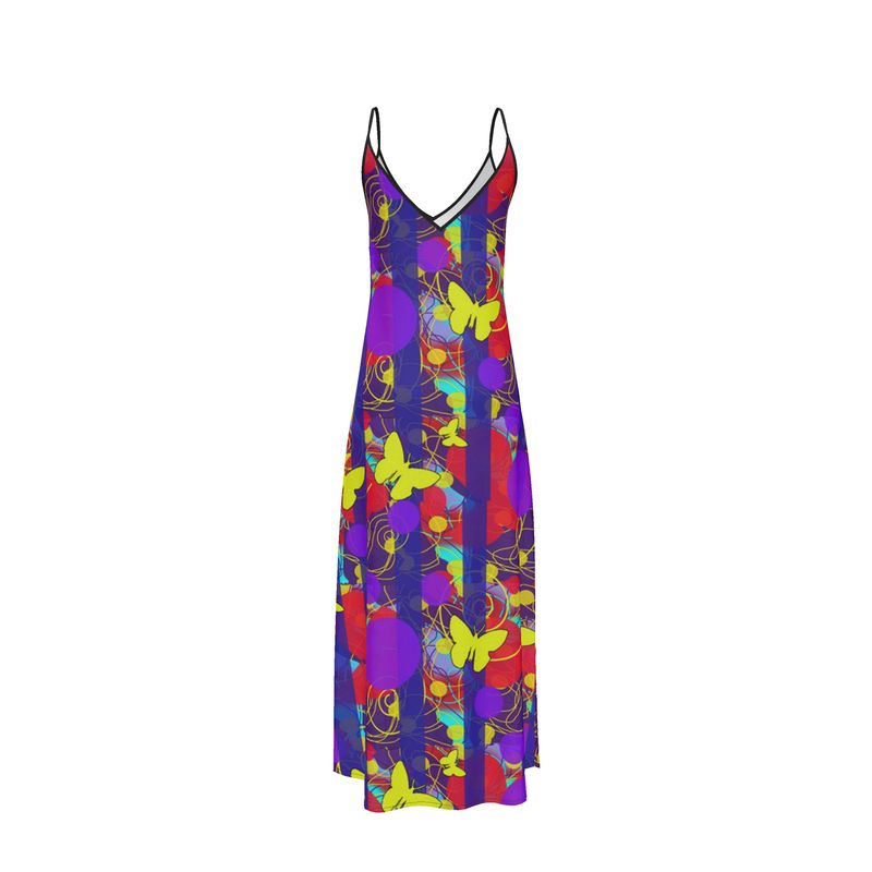 Happy Spring pattern Slip Dress