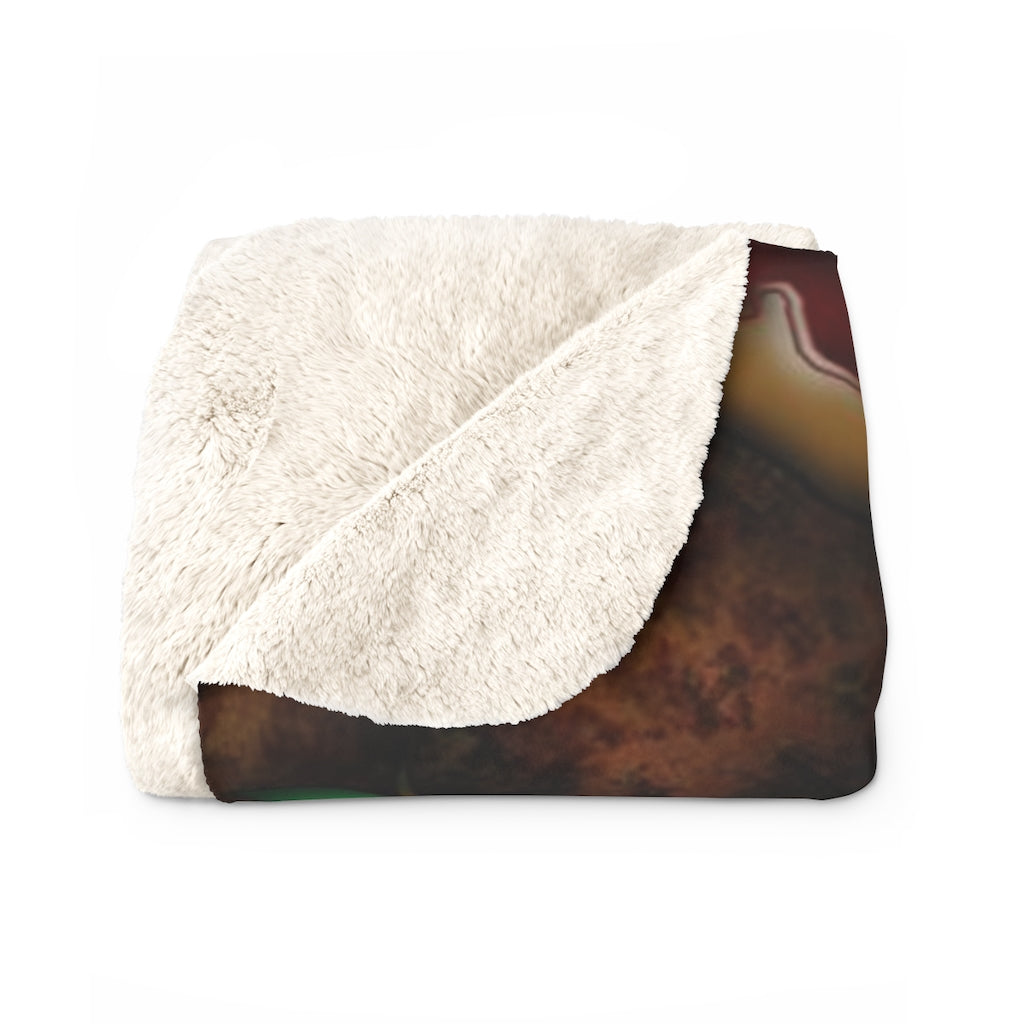 Caramel Apples Sherpa Fleece Blanket