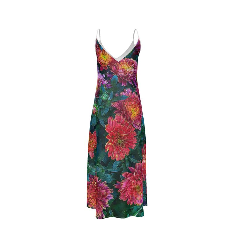 Warm Fall Mums Slip Dress