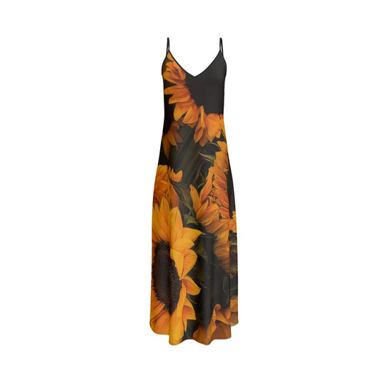 Sunflower Basket Slip Dress