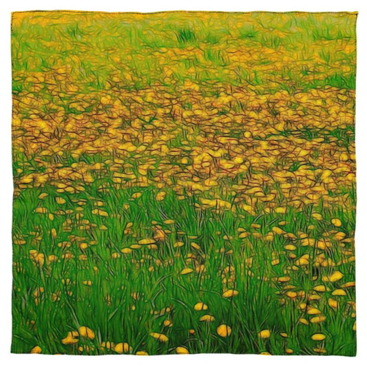Field Of Dandelion Flowers Scarf