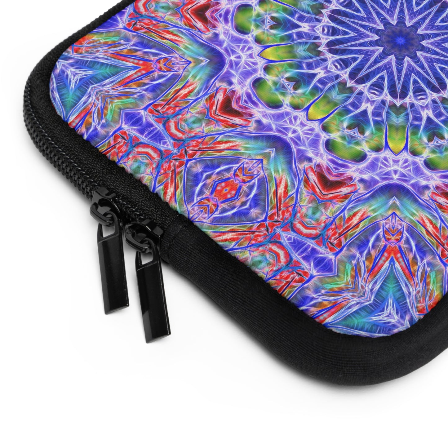 Blue Red Kaleidoscope Laptop Sleeve