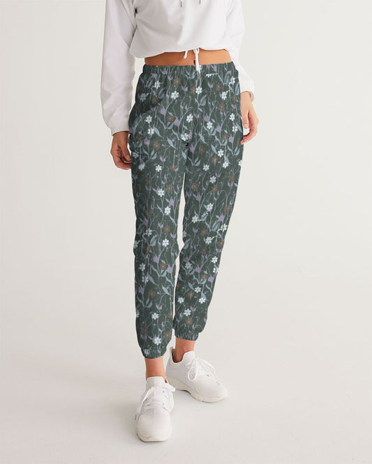 Violets On Gray Women's Track Pants