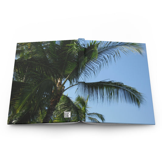Hawaiian Palm Tree Hardcover Journal Matte