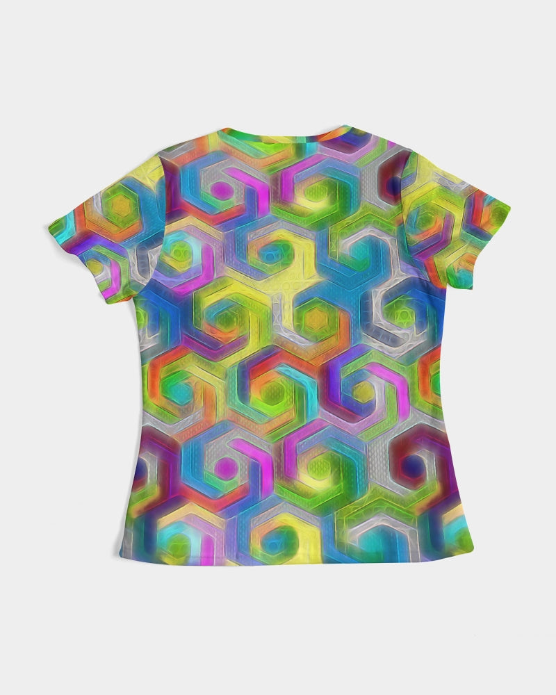 Colorful Hexagons Women's Tee