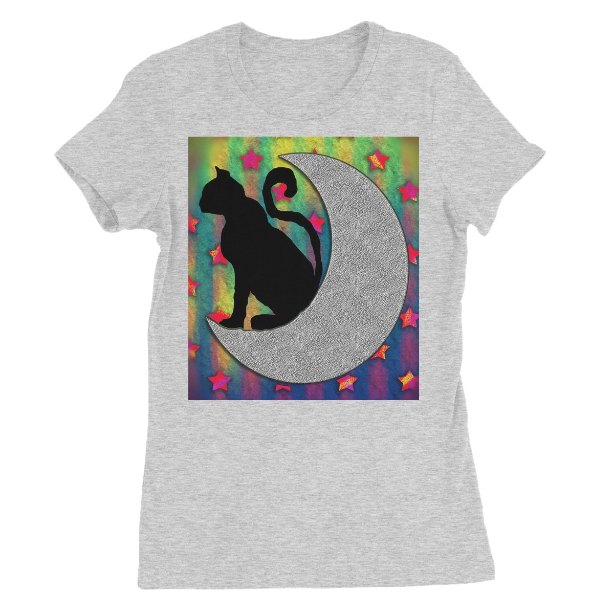 Cat On A Moon Women's Favourite T-Shirt
