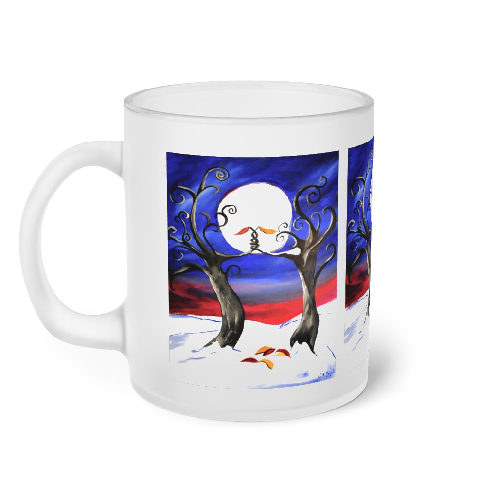 Hold On Frosted Glass Mug