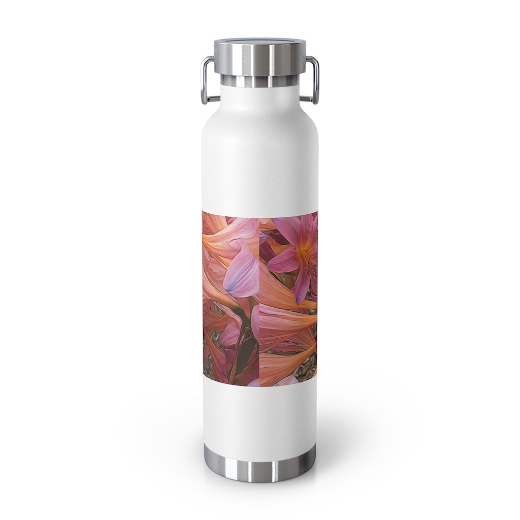 Pink Amaryllis 22oz Vacuum Insulated Bottle
