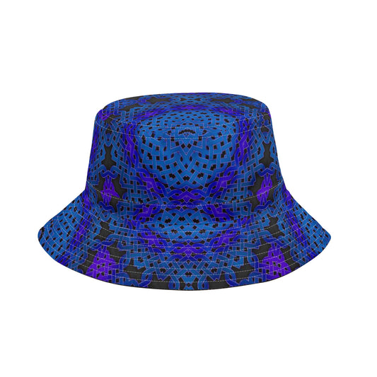 Blue Celtic Knot Kaleidoscope Fishermans Hat