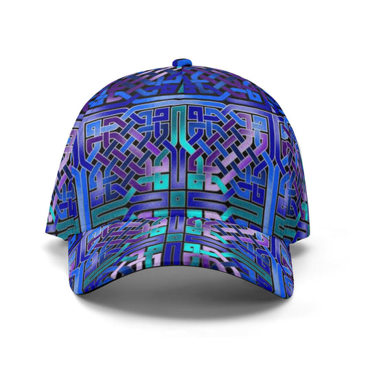 Blue Celtic Knot All Over Printing Baseball Caps