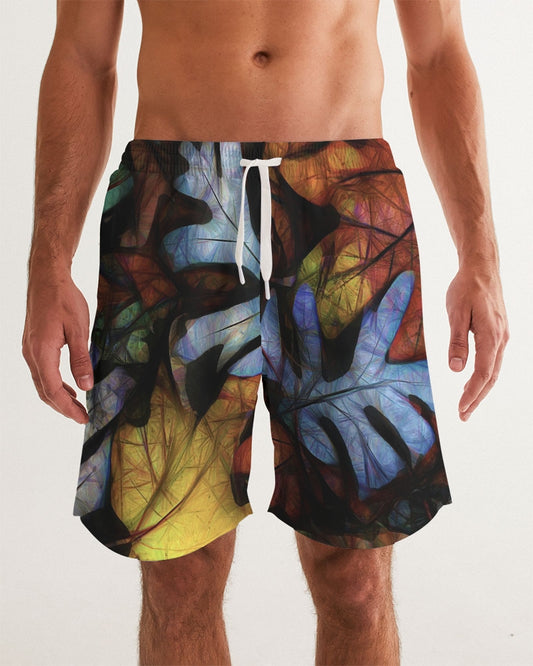 Mid October Leaves Men's Swim Trunk