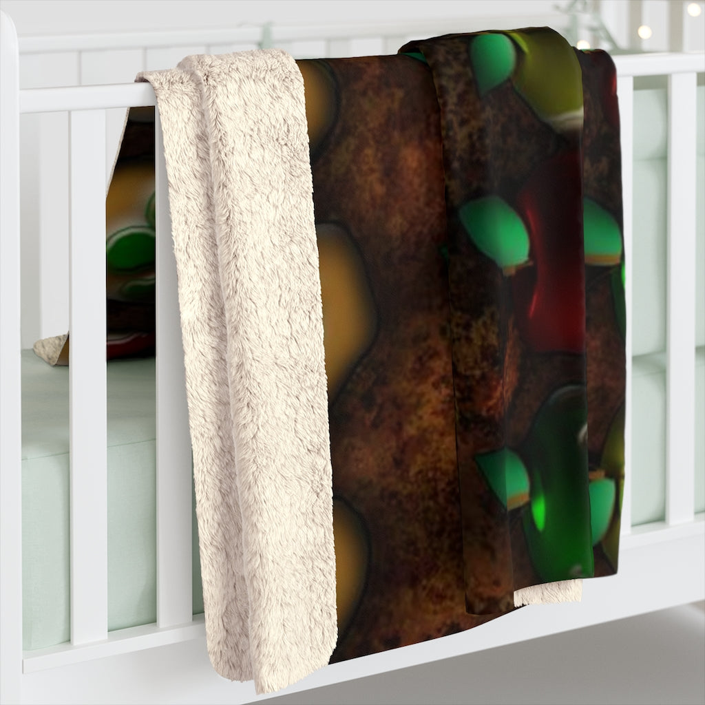 Caramel Apples Sherpa Fleece Blanket