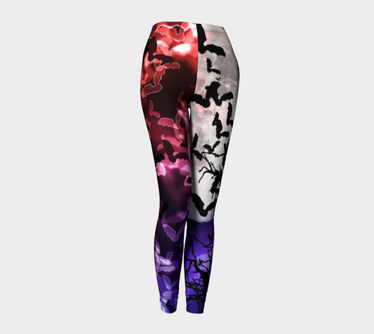 Bokeh Bats and Moon Leggings