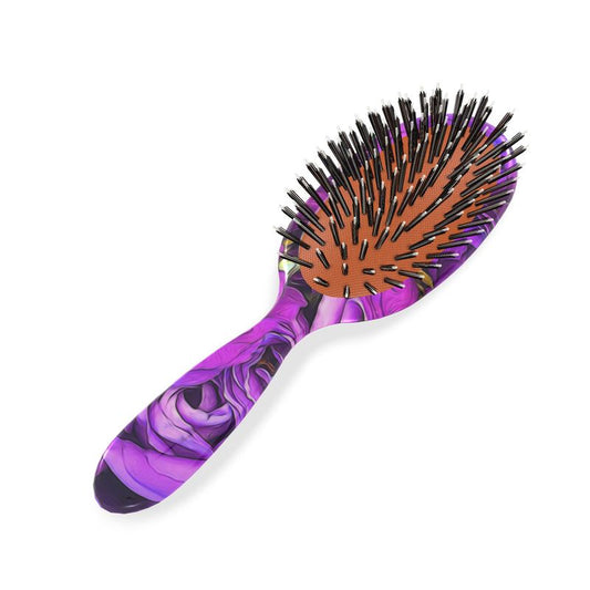 Purple Lisianthus Hairbrush