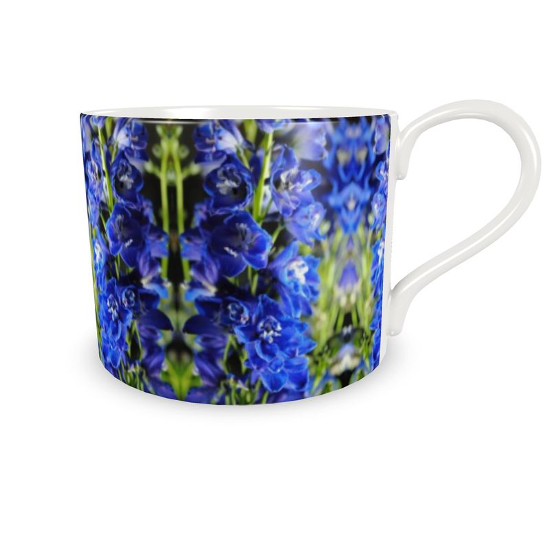 Blue Delphinium Cup and Saucer