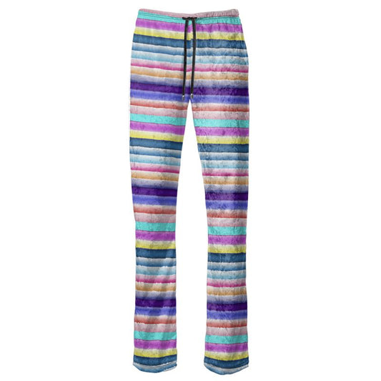 Cotton Candy Stripes Women's Trousers