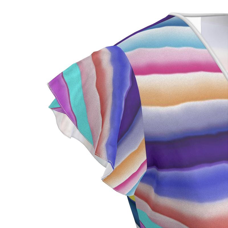 Cotton Candy Stripes Tea Dress