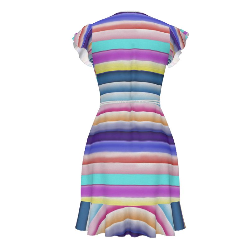 Cotton Candy Stripes Tea Dress