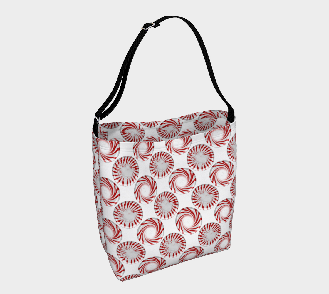 Peppermint Candy Dots Day Tote