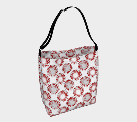 Peppermint Candy Dots Day Tote