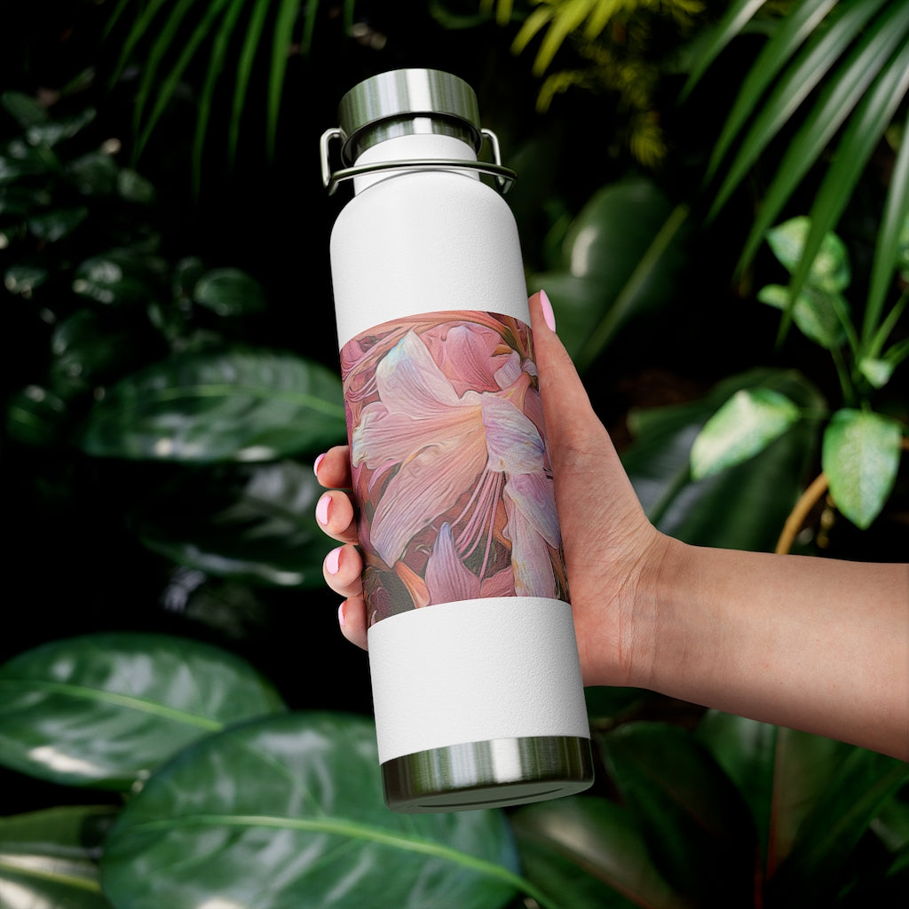 Pink Amaryllis 22oz Vacuum Insulated Bottle