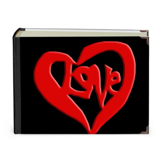 Love Text In Valentine Heart Photo Album