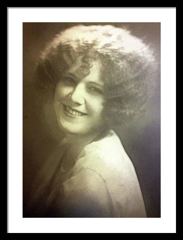 1931 Woman With Soft Hair - Framed Print