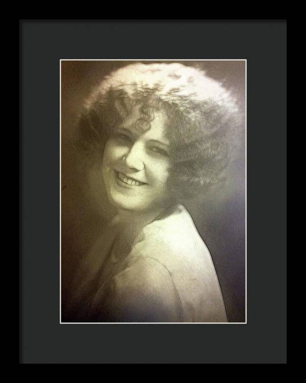 1931 Woman With Soft Hair - Framed Print