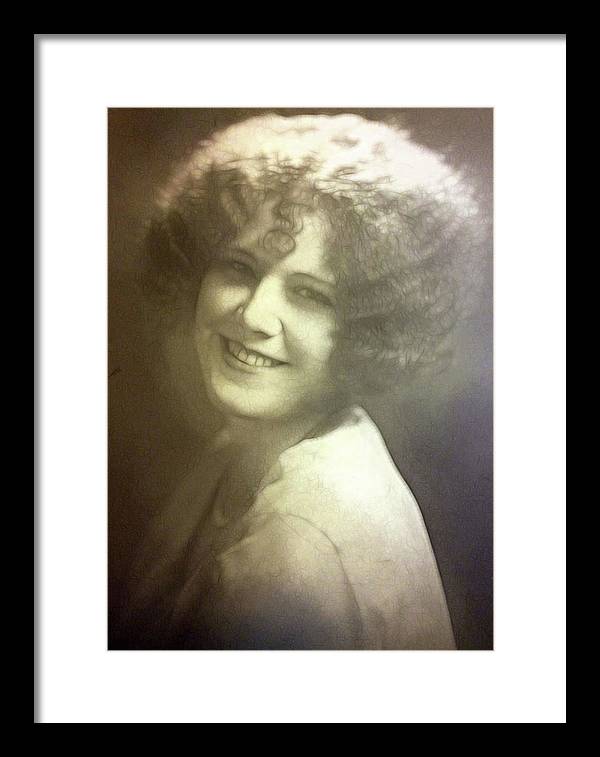 1931 Woman With Soft Hair - Framed Print