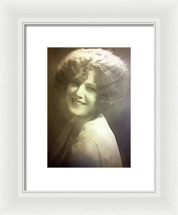 1931 Woman With Soft Hair - Framed Print