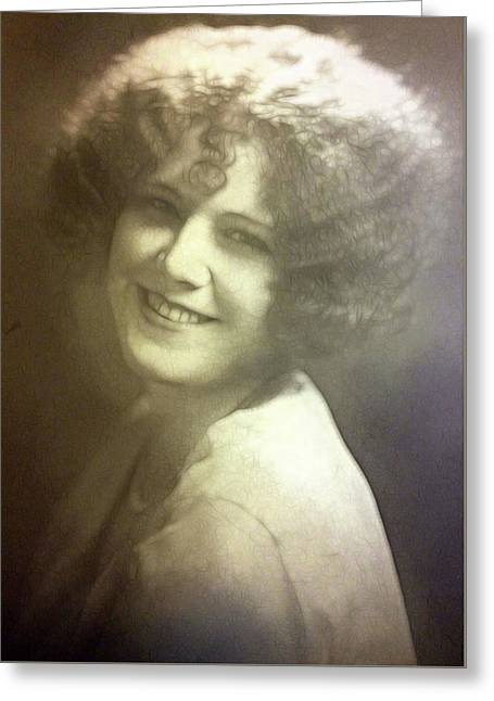 1931 Woman With Soft Hair - Greeting Card