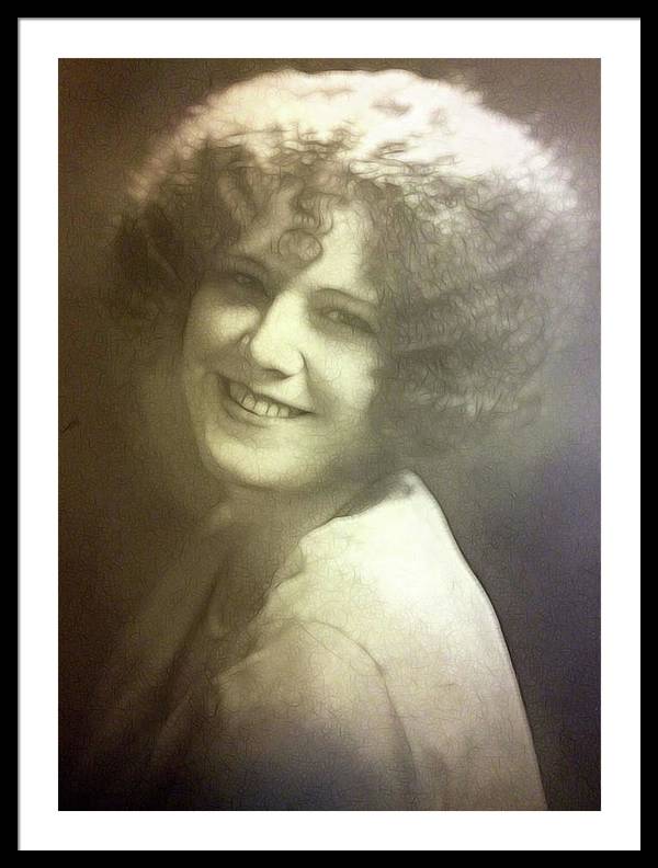 1931 Woman With Soft Hair - Framed Print
