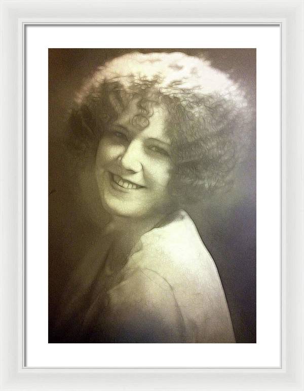 1931 Woman With Soft Hair - Framed Print
