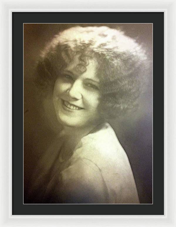 1931 Woman With Soft Hair - Framed Print