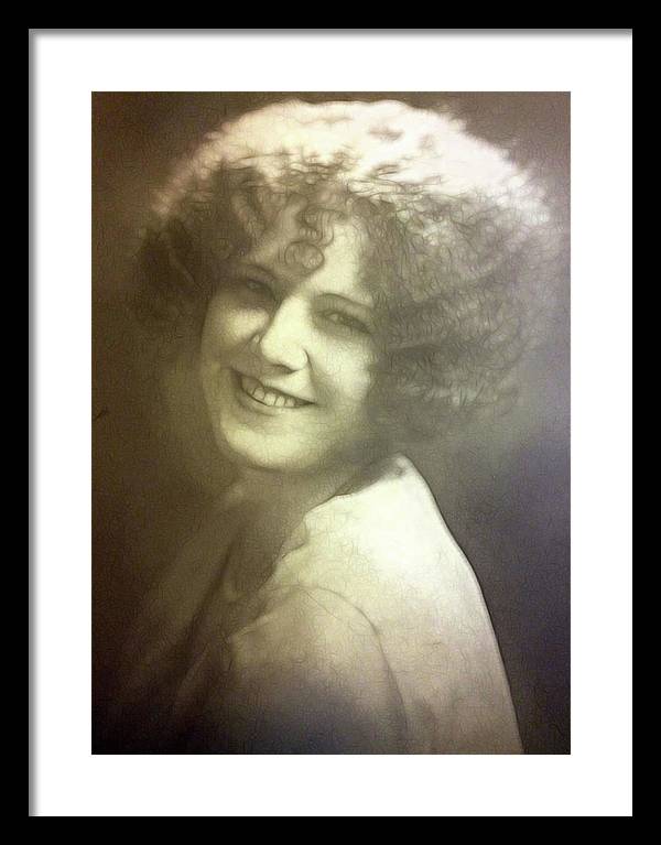 1931 Woman With Soft Hair - Framed Print