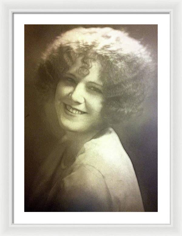 1931 Woman With Soft Hair - Framed Print