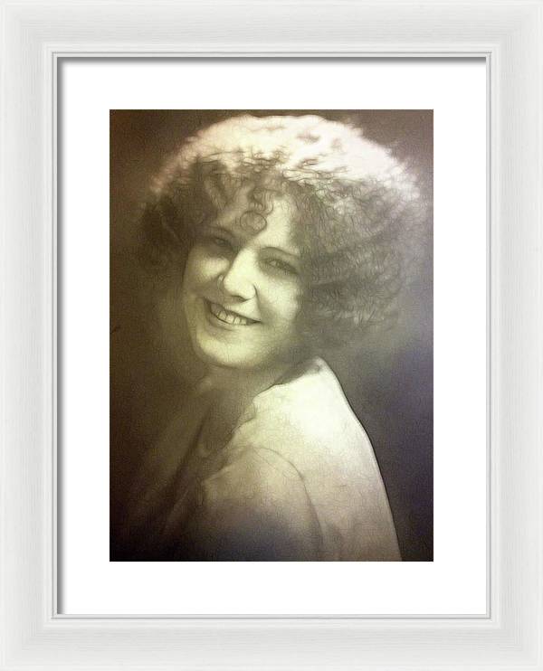 1931 Woman With Soft Hair - Framed Print