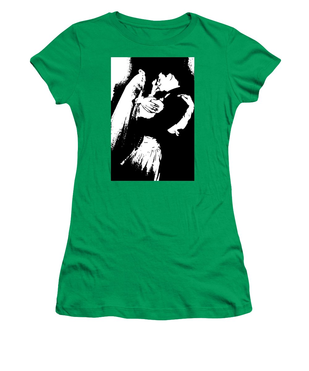 1940s Wedding Kiss Two Tone - Women's T-Shirt