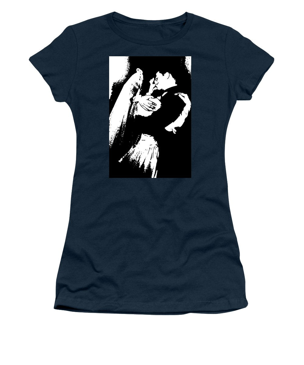 1940s Wedding Kiss Two Tone - Women's T-Shirt