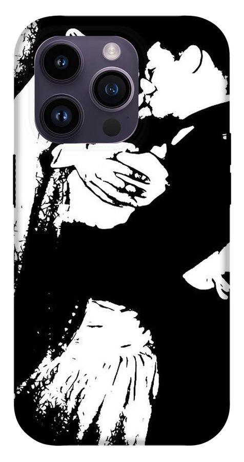 1940s Wedding Kiss Two Tone - Phone Case