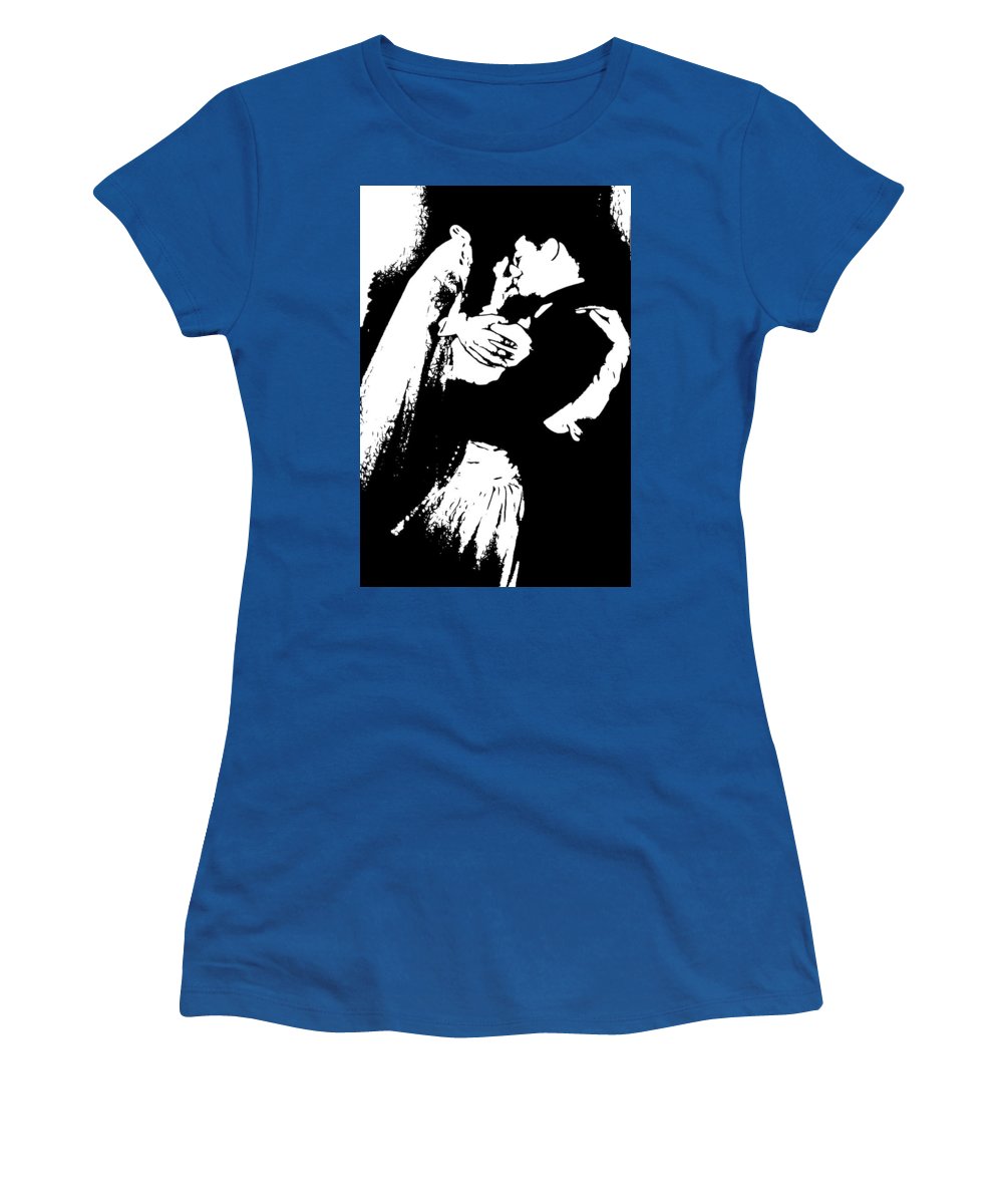 1940s Wedding Kiss Two Tone - Women's T-Shirt