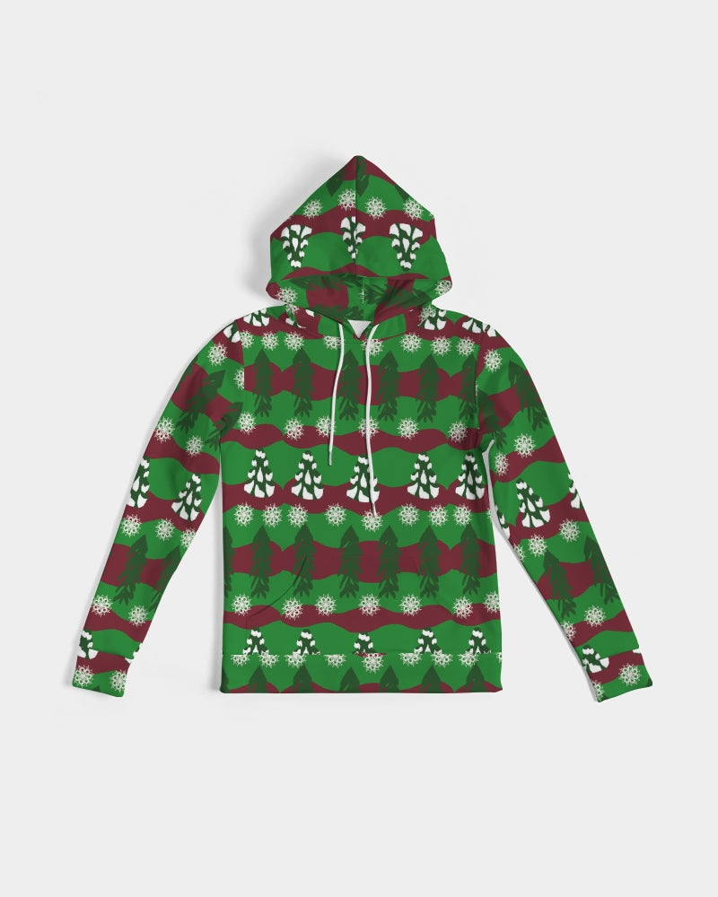 Snowy Evergreen Pattern Women's Hoodie