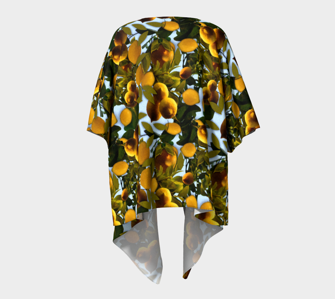 Lemon Tree Draped Kimono