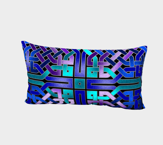 Blue Celtic Knot Bed Pillow Sham