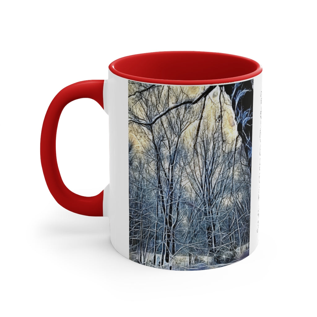 4 Oclock Winter Landscape Accent Coffee Mug, 11oz