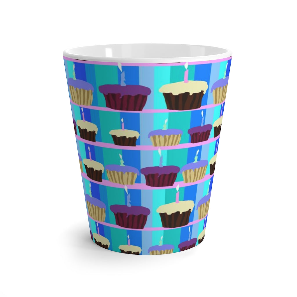 Birthday Cupcakes Latte mug