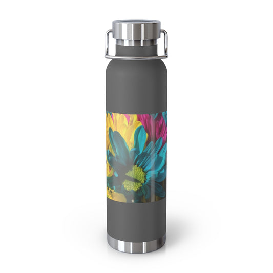 Raw Flowers 4 22oz Vacuum Insulated Bottle